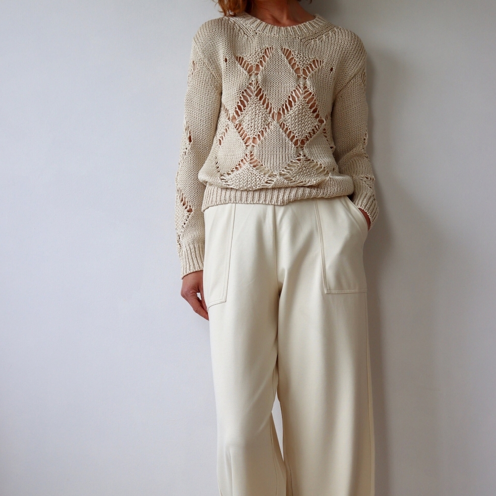 Sandro Open-Weave Knit Jumper - Picture 1 of 12